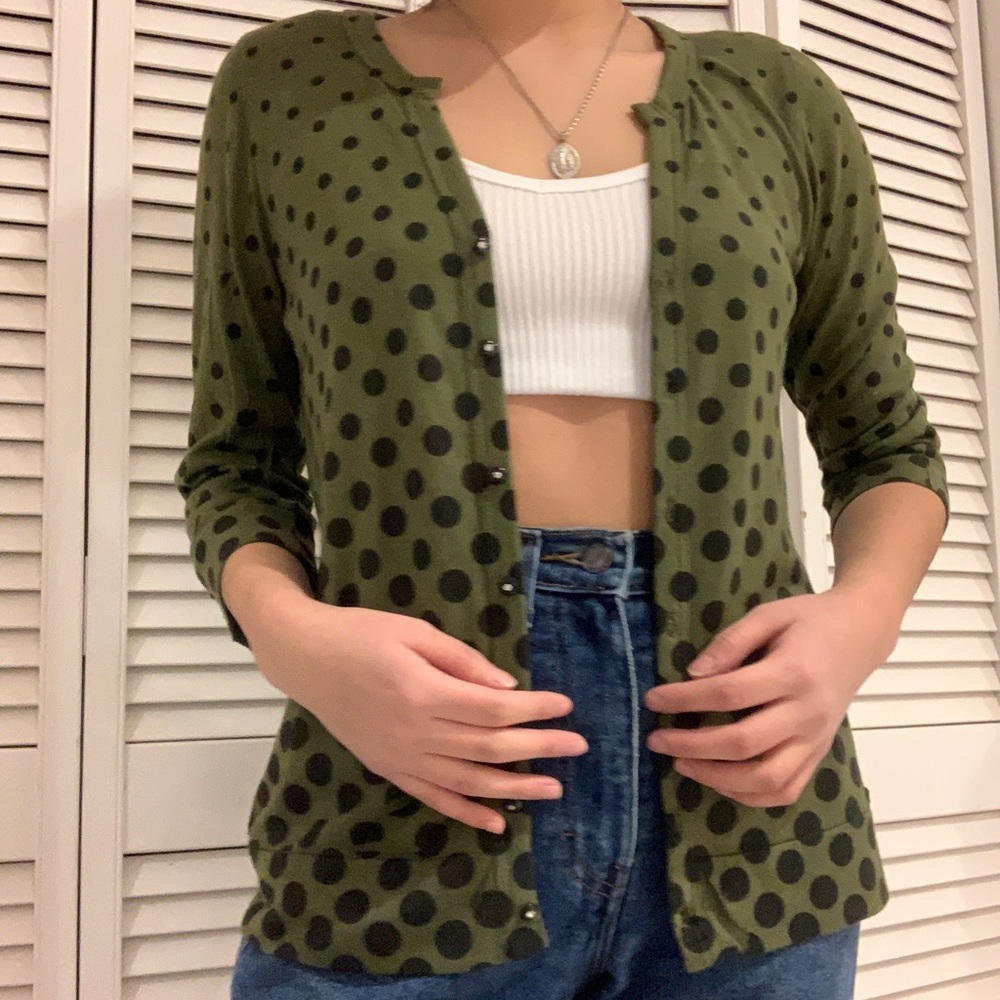 polka dot sweater